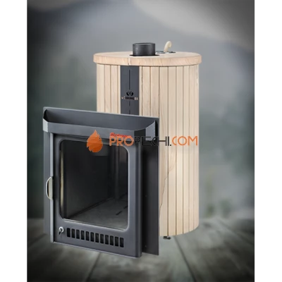 Дровяная печь для бани Ферингер Оптима до 28 м³ - Окаменевшее дерево перенесённый рисунок