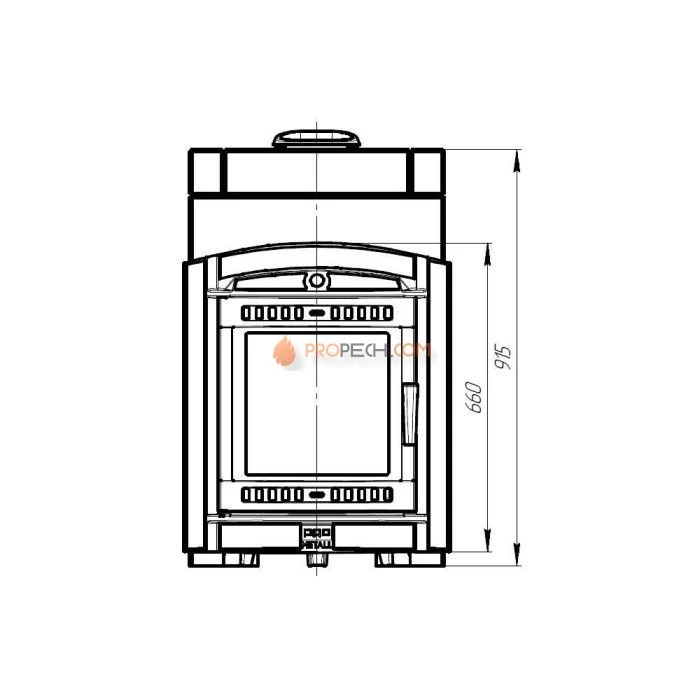Печь банная "Атмосфера L" в облицовке "Пироксенит ЭЛИТ"