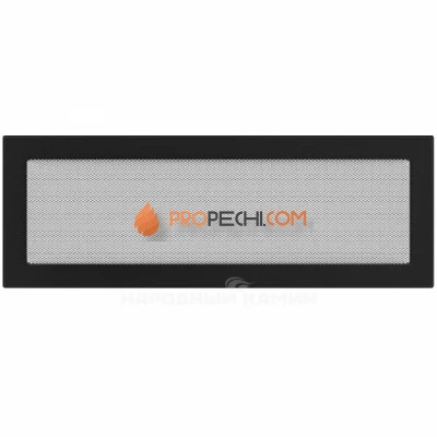 Вентиляционная решетка Kratki 17х49 черная