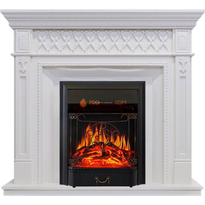 Каминокомплект Royal Flame Alexandria - Белый дуб с очагом Majestic FX Black