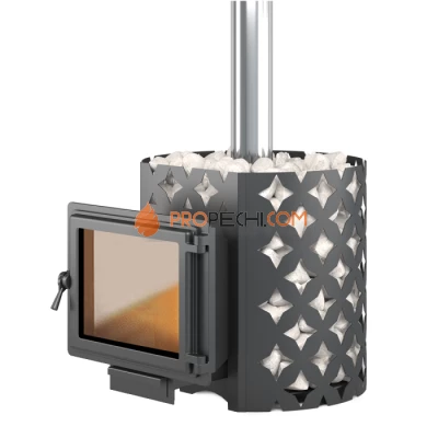 Печь для бани ЭТНА 24 (Панорама)