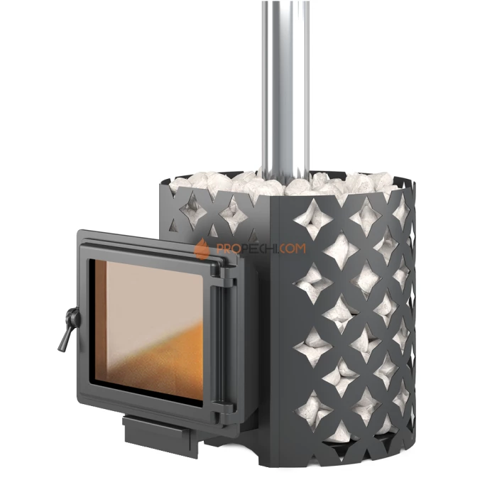 Печь для бани ЭТНА 24 (Панорама)