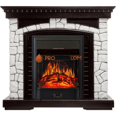 Каминокомплект Royal Flame Glasgow - Венге / Белый с очагом Majestic FX Black