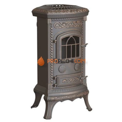 Печь-камин Nordflam Plato патина