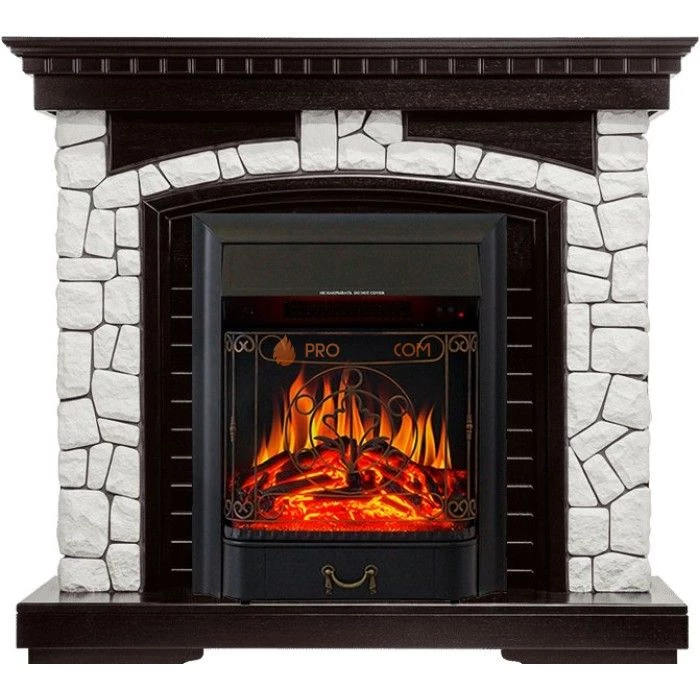 Каминокомплект Royal Flame Glasgow - Венге / Белый с очагом Majestic FX Black