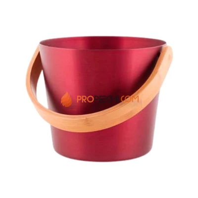 Ведро алюминевое с бамбуковой ручкой Rento Tammer-Tukku, клюква