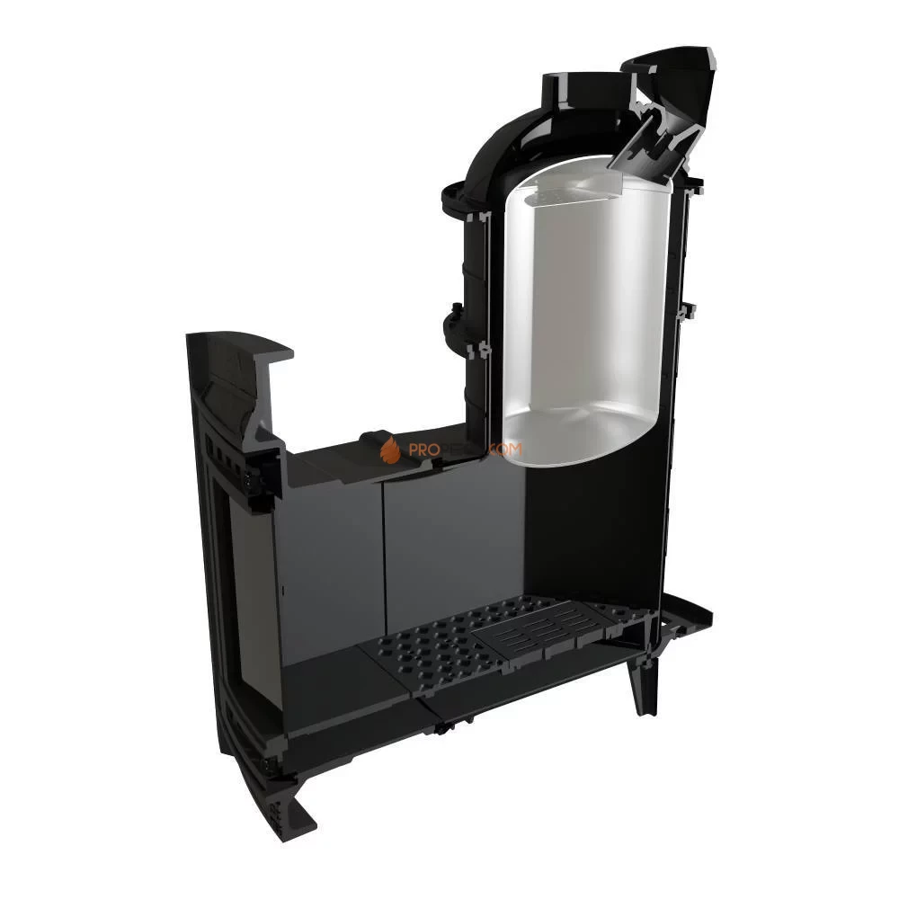 Банная печь Атмосфера XL в ламелях "Россо Леванто" наборный