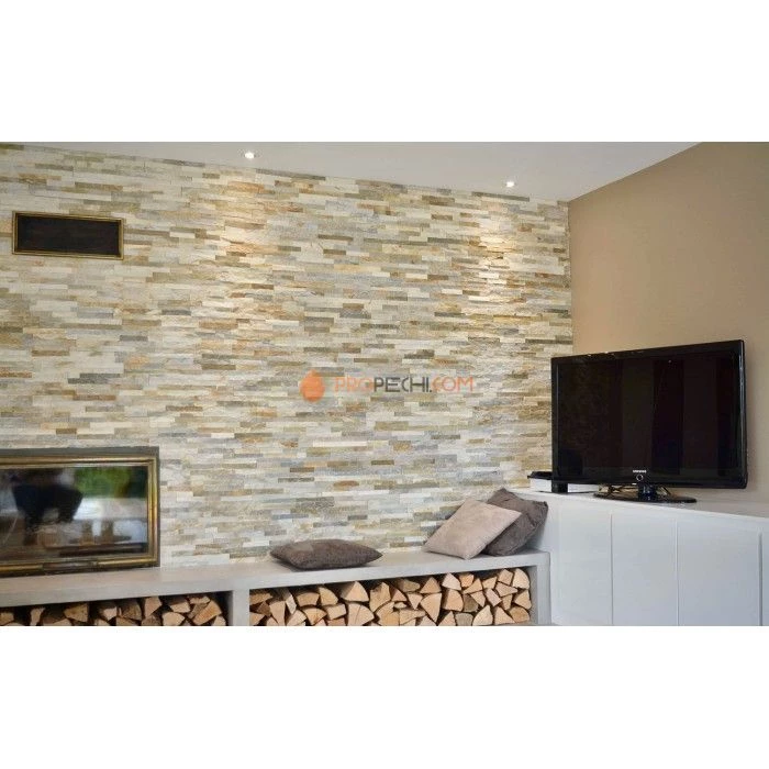 Панель Классик Сланец Бежевый (600х150мм) упак. (7шт/0,63м2)