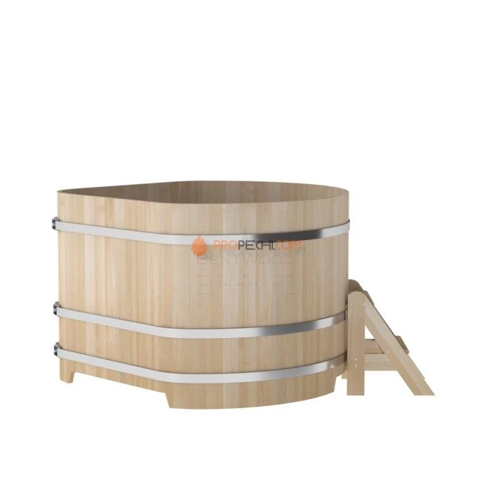 Купель BentWood угловая из кедра 1,53х1,53 премиум