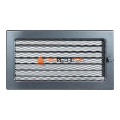 Вент.решетка 170х300 мм. графит с жалюзи