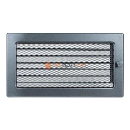 Вент.решетка 170х300 мм. графит с жалюзи