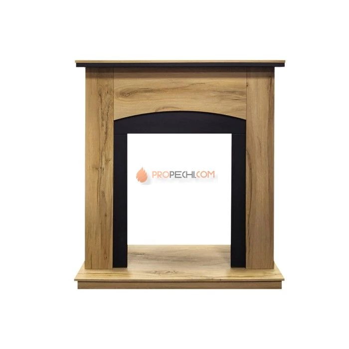 Каминокомплект Royal Flame Barcelona (разборный) - Дуб галифакс с очагом Fobos FX M Brass