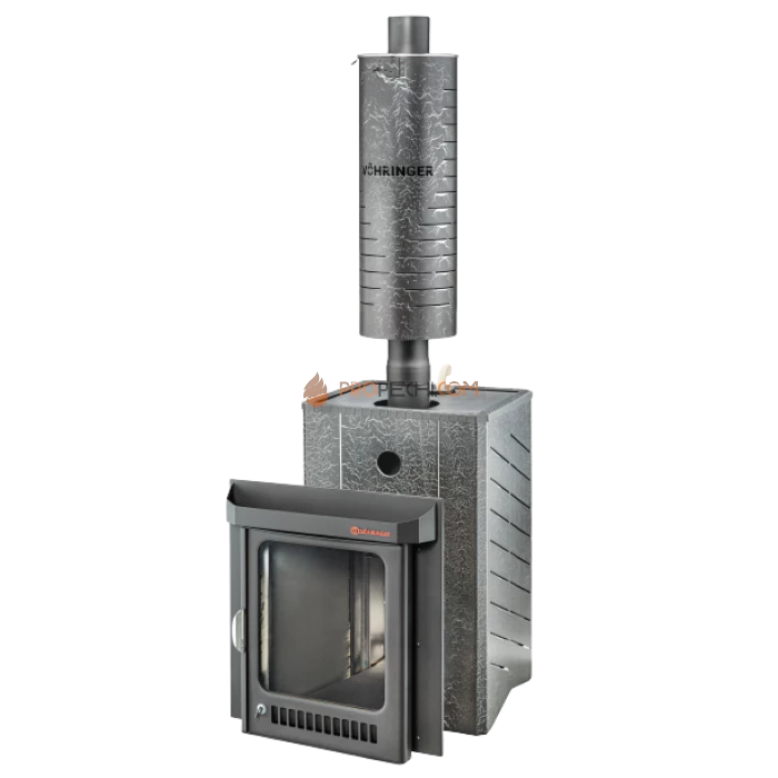 Дровяная печь для бани Ферингер Квадра в кожухе Лайн до 25 м³