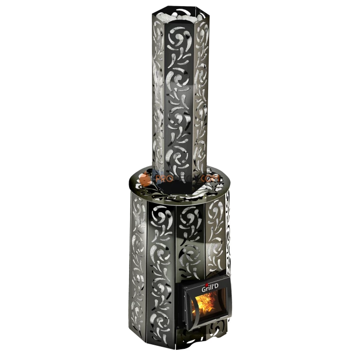 Дровяная банная печь Grill’D Violet Short Pro