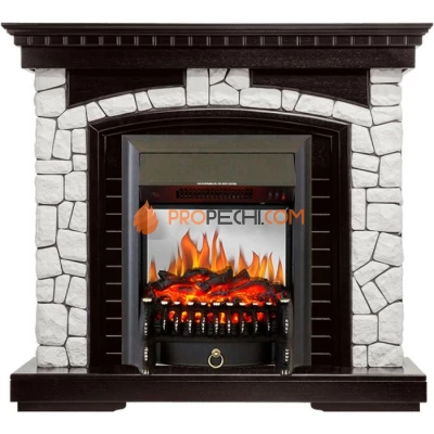Каминокомплект Royal Flame Glasgow - Венге / Белый с очагом Fobos FX M Black