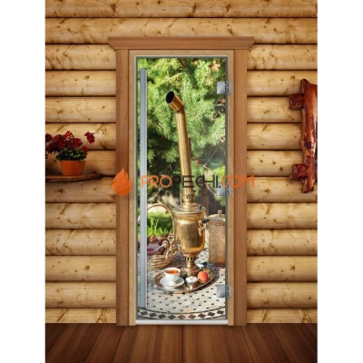 Дверь для бани DoorWood Престиж Фотопечать А078, 1900x700 мм