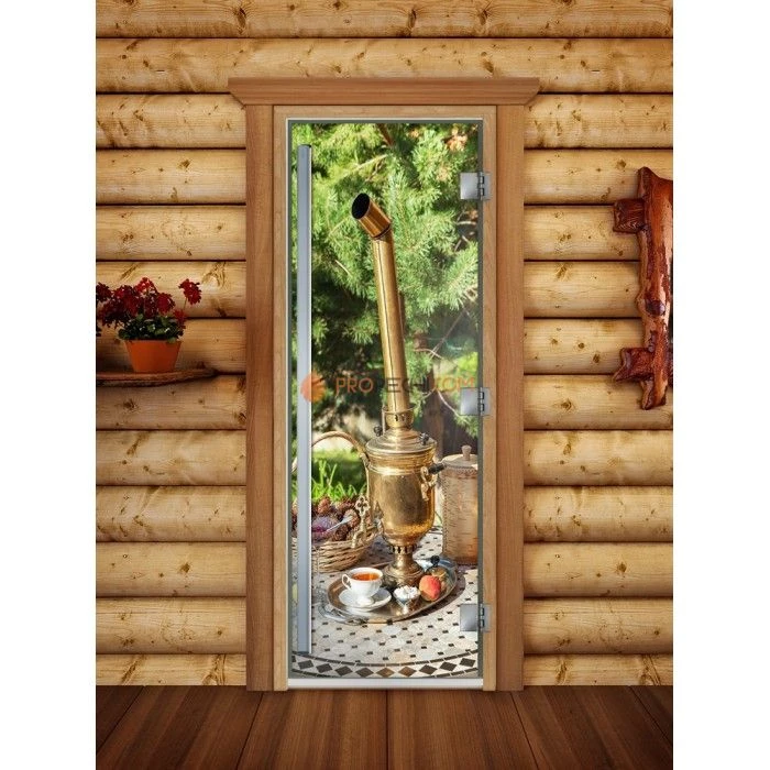 Дверь для бани DoorWood Престиж Фотопечать А078, 2000x800 мм