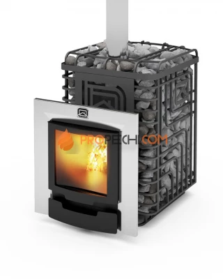 Печи для бани Теплодар Сибирский Утес 20 ЛП Профи Панорама