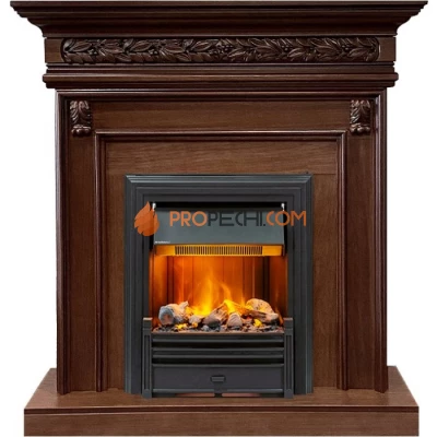 Каминокомплект Dimplex Valletta - Темный дуб с очагом Brookline Black