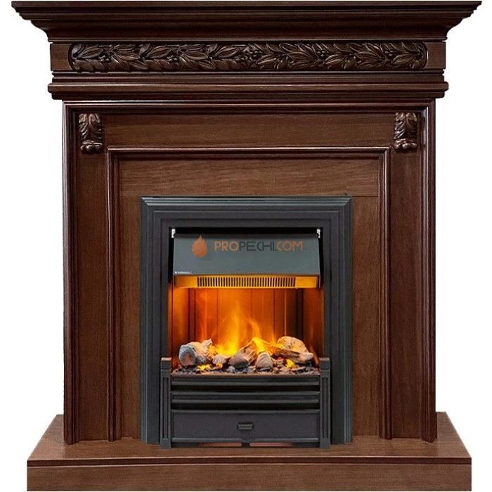 Каминокомплект Dimplex Valletta - Темный дуб с очагом Brookline Black