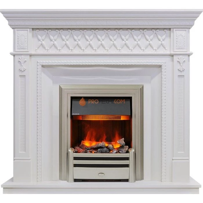 Каминокомплект Dimplex Alexandria - Белый дуб с очагом Chesford