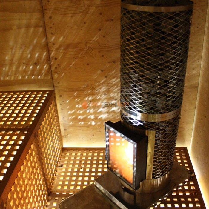Дровяная печь для бани IKI KIVI-IKI (дверца открывается налево)