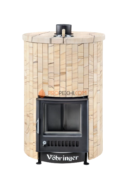 Банная печь Ферингер Уют-18 ПФ Окаменевшее дерево наборный
