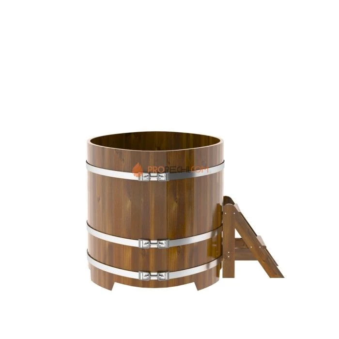 Купель BentWood овальная из мореной лиственницы 1,02х1,68 Рустик