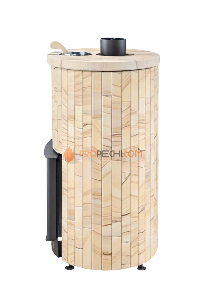 Банная печь Ферингер Уют-18 ПФ Окаменевшее дерево наборный