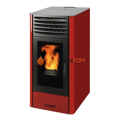 Отопительная печь Klover DEA ECO 12 (красный)