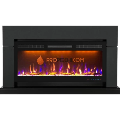 Каминокомплект Royal Flame Lindos Graphite Grey (Ширина 1470мм) с очагом Crystal 40 RF