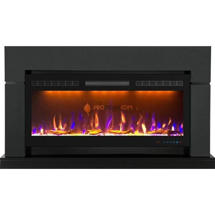 Каминокомплект Royal Flame Lindos Graphite Grey (Ширина 1470мм) с очагом Crystal 40 RF