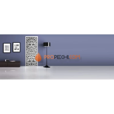 Стеклянная межкомнатная дверь DoorWood с рисунком MG-11 Графит, 2000х700 мм