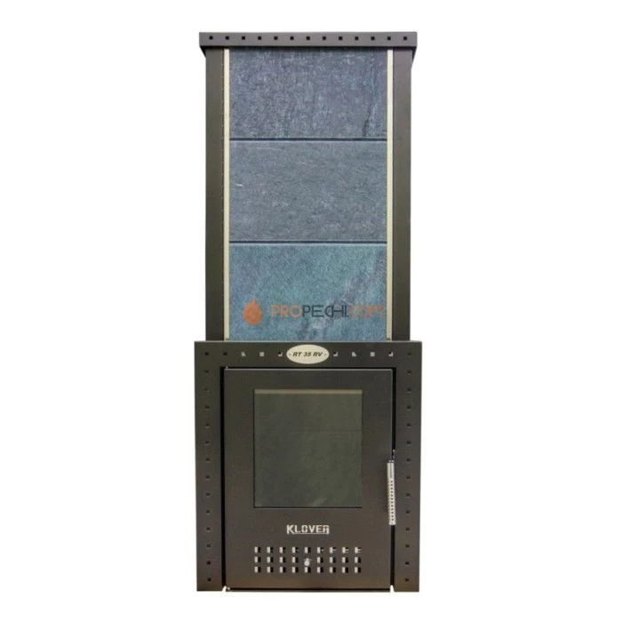 Дровяная печь для бани Klover RT 20-RV ( Серпентинит 30мм)