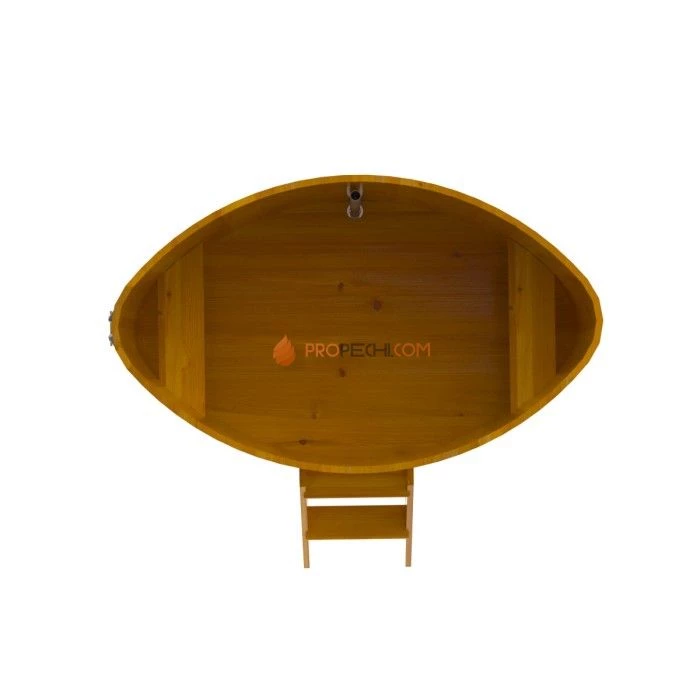 Купель BentWood овальная из натуральной лиственницы 1,15х1,83 Рустик