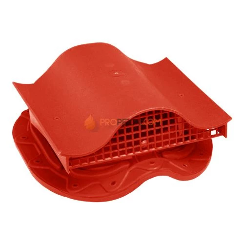 Аэратор кровельный для металлочерепицы красный