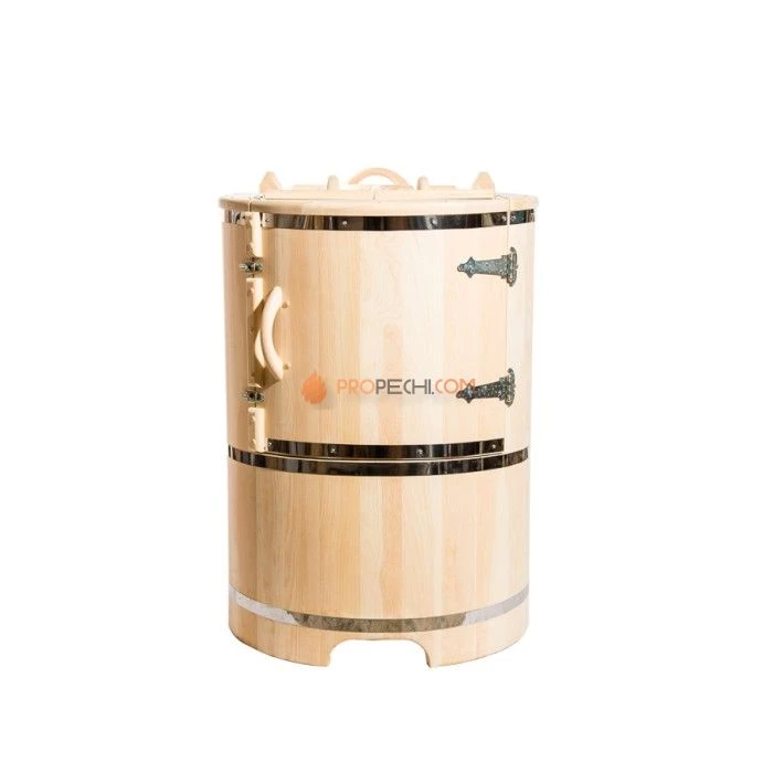 Фитобочка полулежачая НКЗ PREMIUM ЛЮКС из кедра, 115x78x140 см / 40 мм