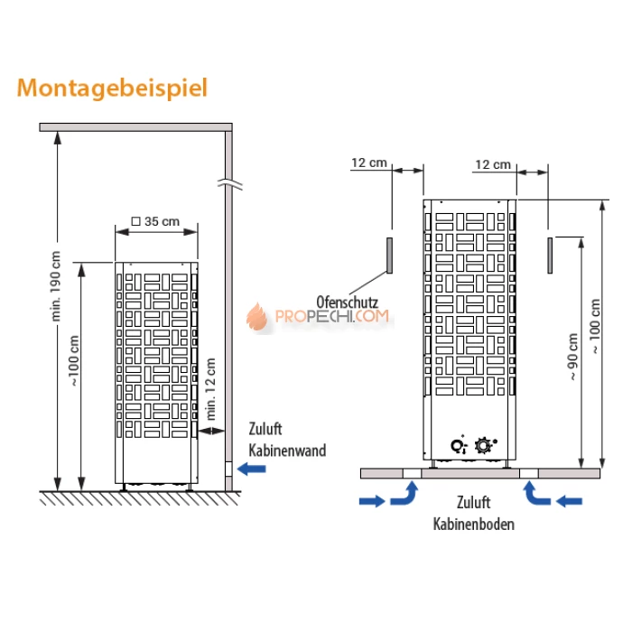 Электрическая печь EOS Edge Control 7,5 кВт