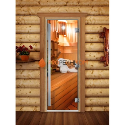 Дверь для бани DoorWood Престиж Фотопечать А032, 2000x800 мм