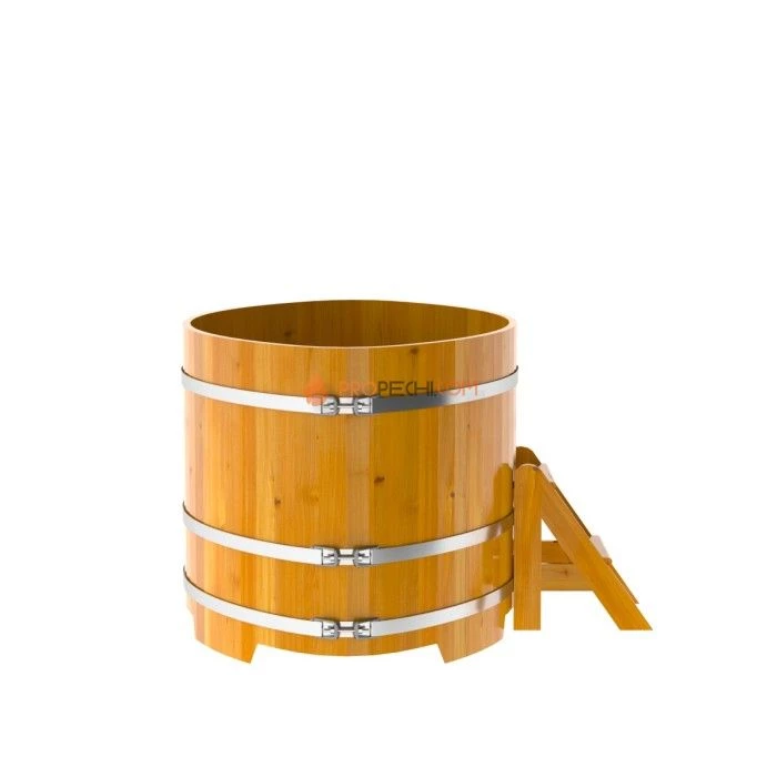 Купель BentWood овальная из натуральной лиственницы 1,15х1,83 Рустик