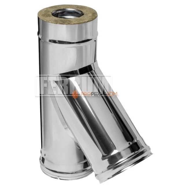 Сэндвич-тройник 135° 430, 0.5 мм из нерж. Ø150х210