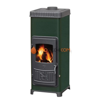 Печь-камин Plamen Dora 10 N зеленая