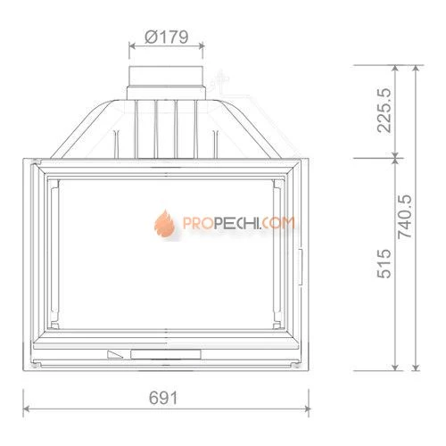 Каминная топка Nordflam La Braise 700