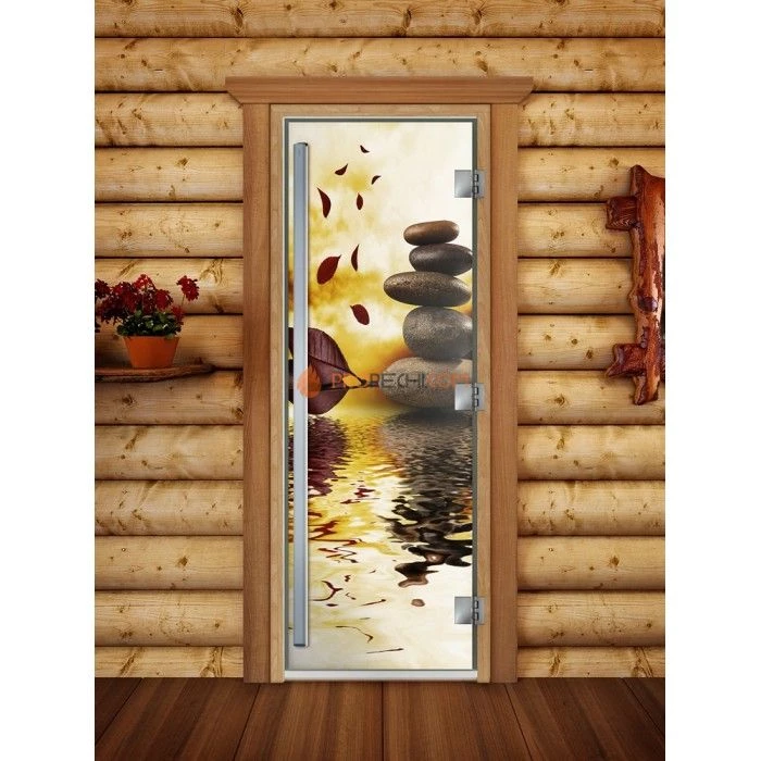 Дверь для бани DoorWood Престиж Фотопечать А056, 2000x800 мм