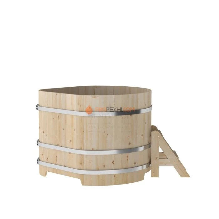 Купель BentWood угловая из кедра 1,31х1,31 стандарт