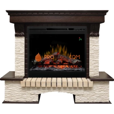 Каминокомплект Dimplex Pierre Luxe - Темный дуб / Сланец мелкий с очагом Symphony 26 inch DF2624L-INT