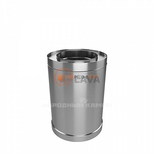 LAVA Труба-сэндвич 180/250, L=250, нерж. 439 (0,5)/439 (0,5) (ПЕРЛИТ)