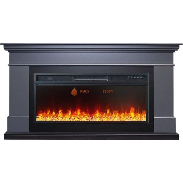 Каминокомплект Royal Flame California - Серый графит (Высота 850 мм) с очагом Vision 42 LED
