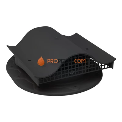 Аэратор для фальцевой кровли черный