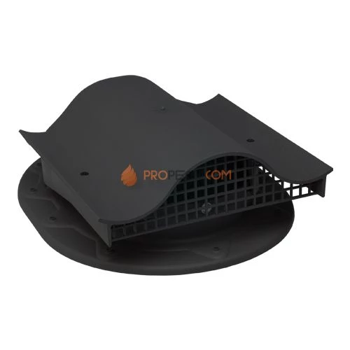 Аэратор для фальцевой кровли черный